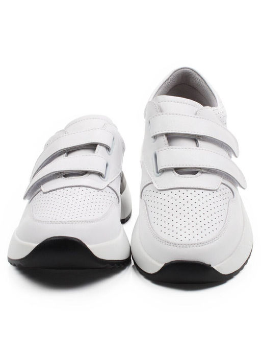 03-YG452-1 WHITE Кроссовки женские (натуральная кожа)