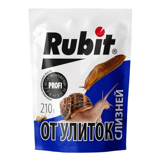 РОСТИ RUBIT Гранулы от Улиток и Слизней 210 гр 93382