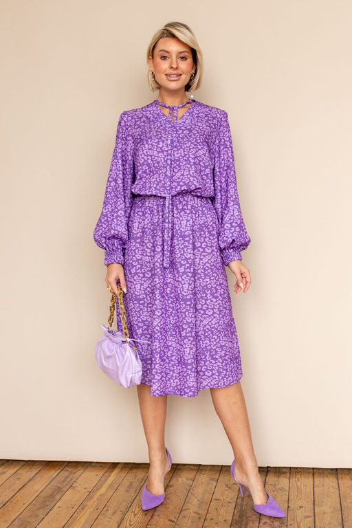 Платье РП-1145 сирень-лео - Angelika фото 2