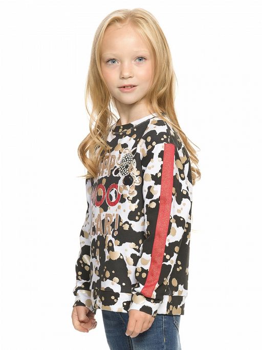 PELICAN, толстовка для девочек, Белый  фото 2