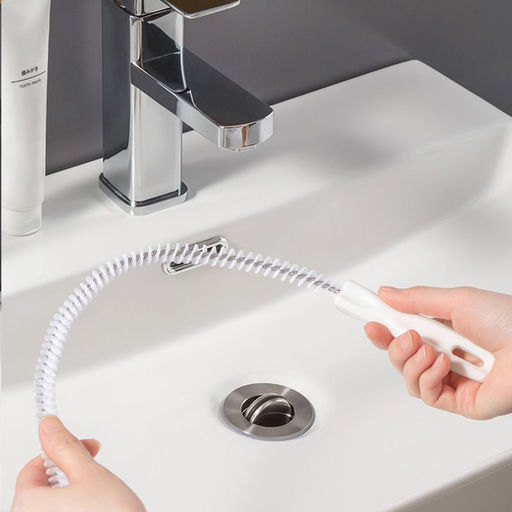 Ершик для чистки труб и раковины от волос, гибкий, 45 см. 9046703