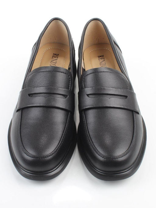 03-PDEB105-1 BLACK Лоферы женские (натуральная кожа)