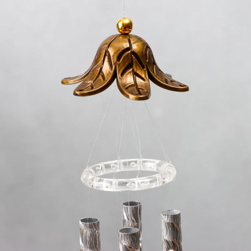 Музыка ветра «Бабочки», металл, 4 трубки, 60 см