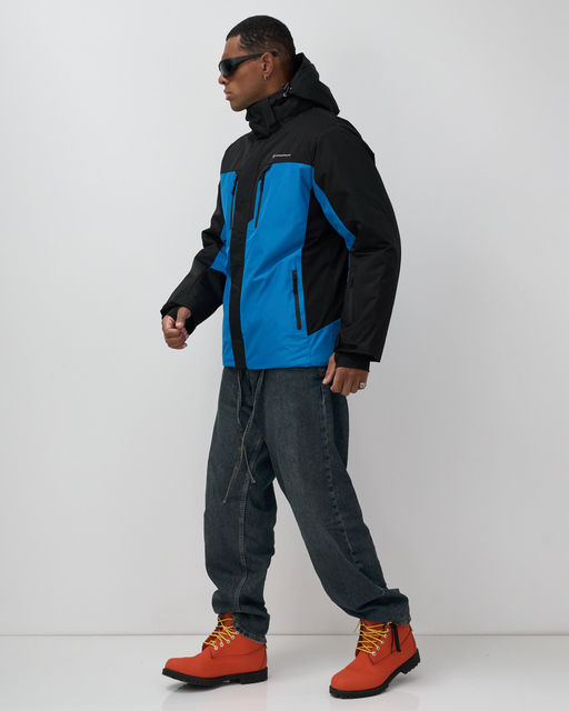 Горнолыжная куртка мужская зимняя голубого цвета 7612Gl - Mtforce фото 2