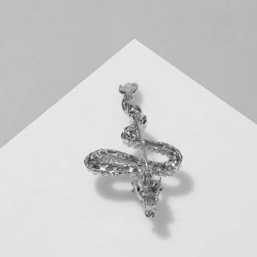 Брошь Дракон, цвет серебро - Queen fair фото 2