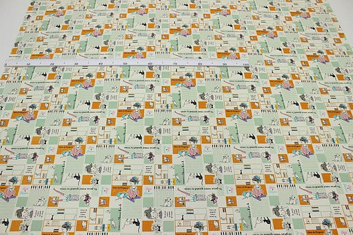 Интерьерный хлопок Котокафе, ш.1.48м, хлопок-100%, 230гр/м.кв - Купава фото 3