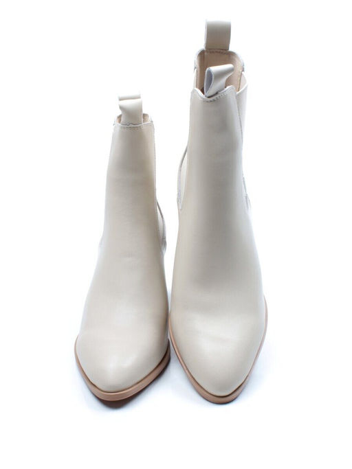 01-PCT161-2 BEIGE Ботинки Челси демисезонные женские (натуральная кожа, байка) - Фабричный китай фото 13
