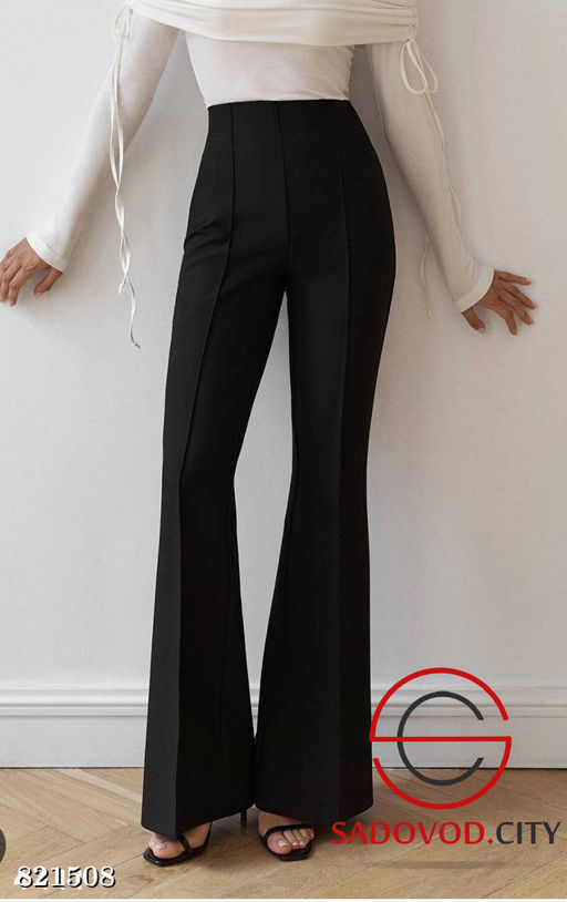 Брюки клеш из классической брючной ткани