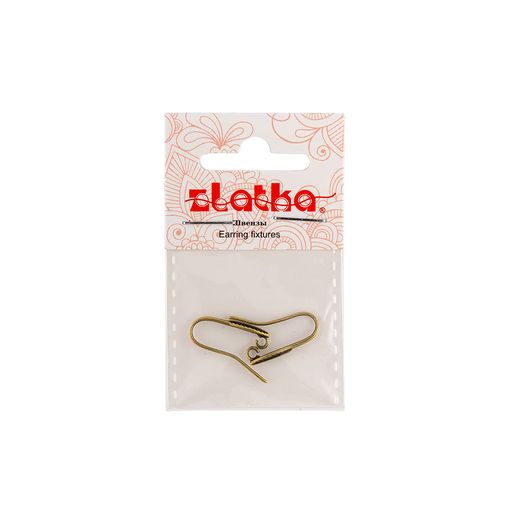 Zlatka Швензы FMK-H03 21 х 8 мм 5 х 2 шт 03 под античное серебро  фото 3