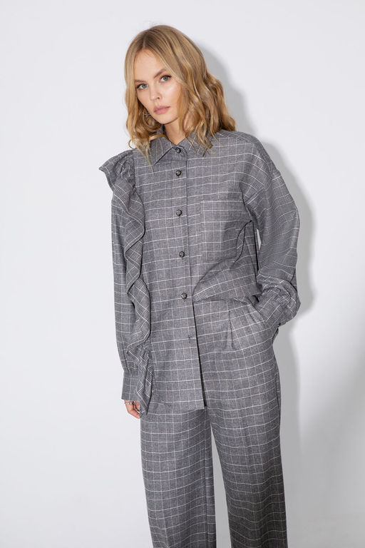 Рубашка Pirs 4781 серый  фото 5