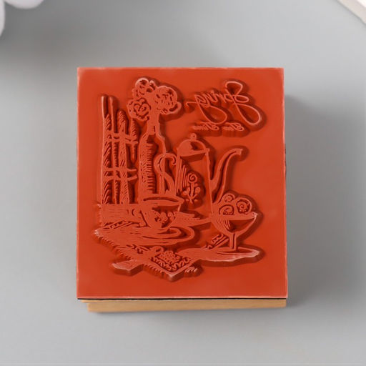 Печать дерево «Весенний чай», 4.5×4×2.5 см