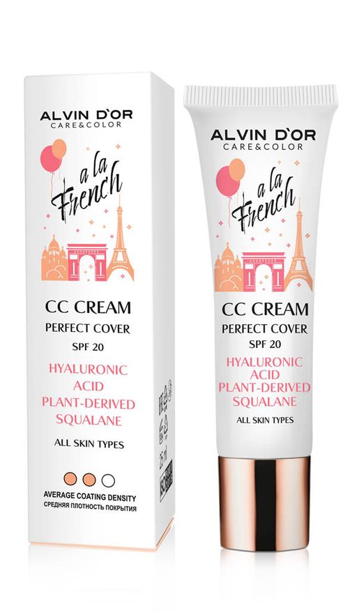 Alvin Dor A LA FRENCH ALF-02 Тональный СС-крем для лица SPF 20 тон 03 Tan 25ml - Lilo фото 3