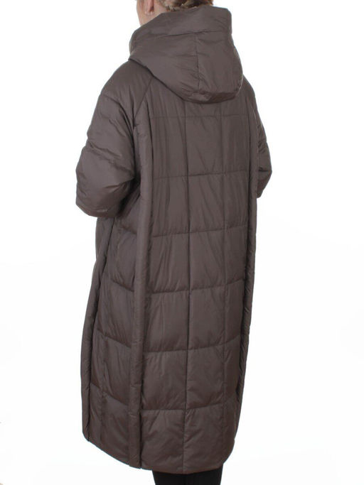 8891 DK. GRAY Пальто зимнее женское (200 гр. холлофайбер)