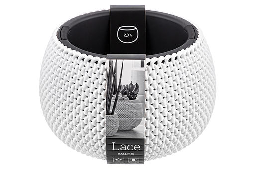 Кашпо 2,3 л 24*24*16 см Сфера белое (модель 572) - Elan gallery фото 8