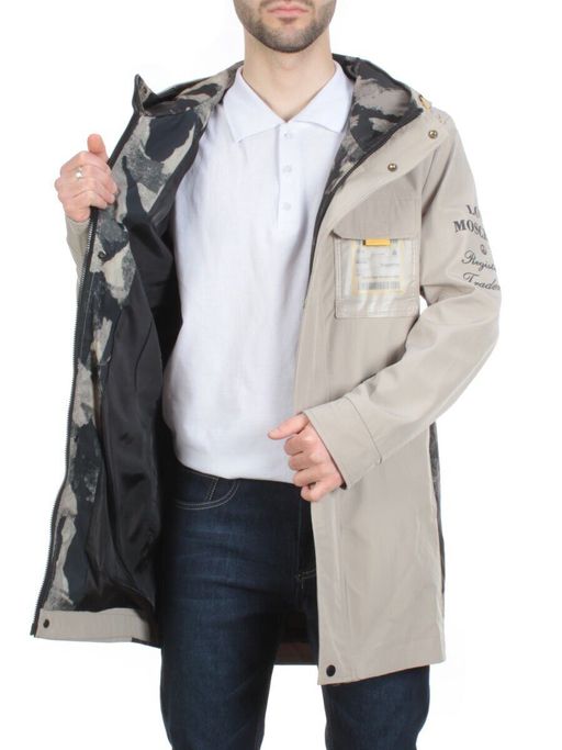 A10 BEIGE Куртка мужская демисезонная FASHION (100% полиэстер) фото 9