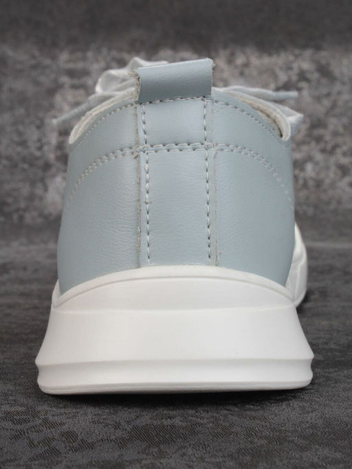 03-PDD90-4 GRAY/BLUE Полуботинки женские (натуральная кожа) - No name фото 10