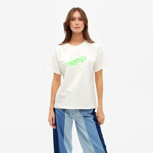 Футболка женская MINAKU Paradise, экрю, размер 46