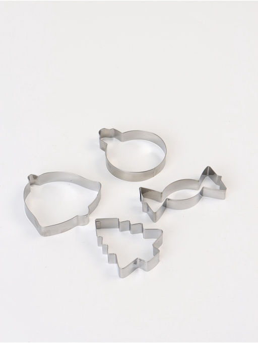 Формы для выпечки новогодние «Прянички», 4 шт.