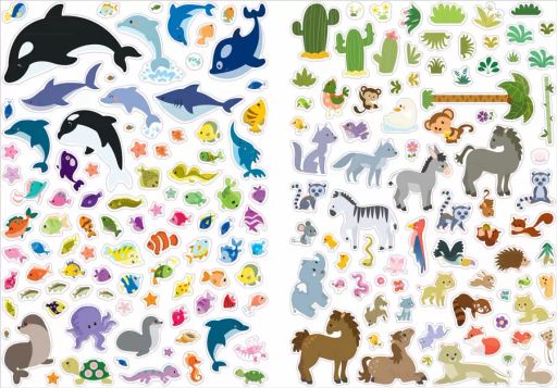 600 наклеек. Животные - Робинс фото 6