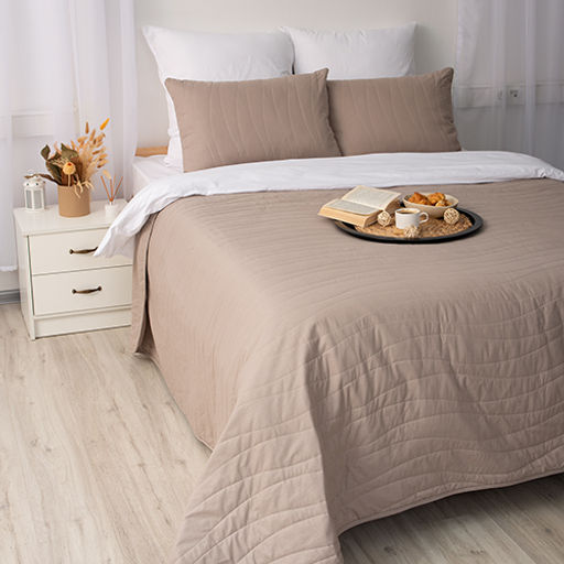 Покрывало стеганое 215х240 Традиция, поплин, 100% хлопок, Винтаж ВБ 215х240  фото 2