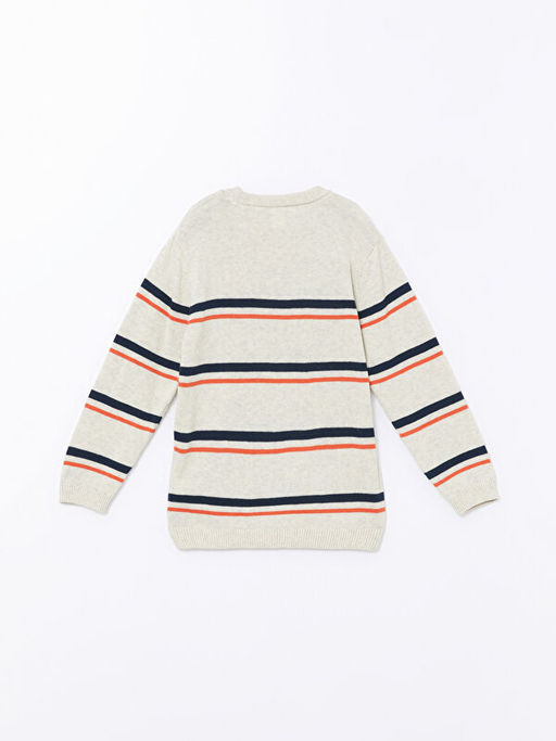 Bisiklet Yaka Uzun Kollu Erkek Bebek Triko Kazak - Waikiki фото 3