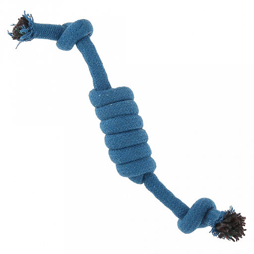 Игрушка для собаки Морской узел 26х3,5х3,5см, текстиль, цвета микс (оранжевый, салатовый, синий), Пэт тойс (Pet toys) (Китай)  фото 2