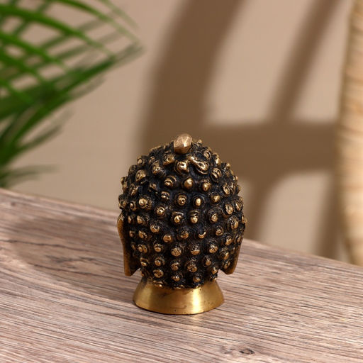 Сувенир «Голова Будды», 8 см, латунь