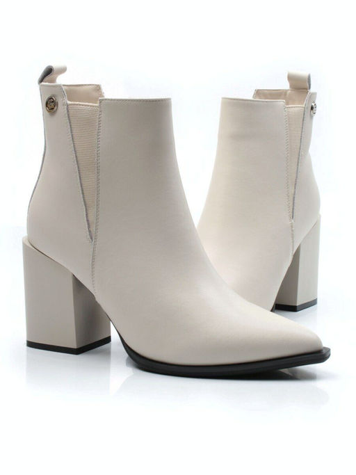 01-PCG267-2 LT.BEIGE Ботинки демисезонные женские (натуральная кожа, байка) - Фабричный китай фото 13