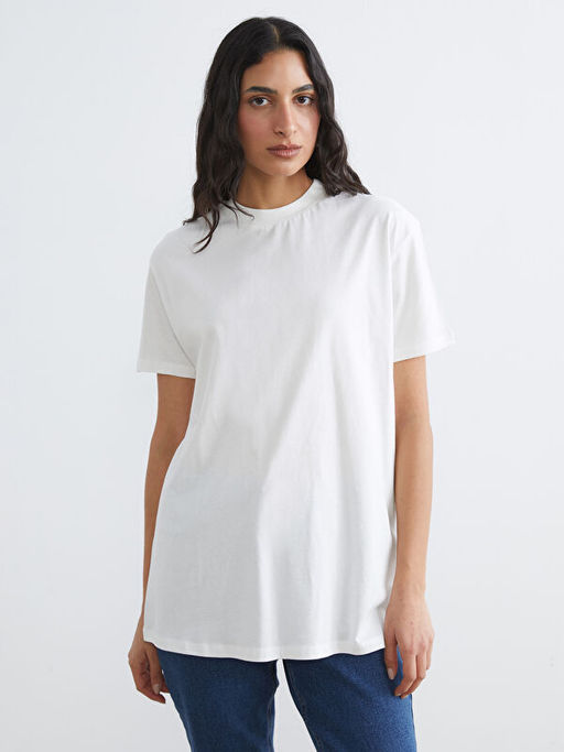 Bisiklet Yaka Kad?n Ti??rt