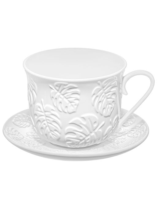 Чайная пара 2 пр. 450 мл 14*11*8,5 см Тропики, фарфор - Elan gallery фото 4