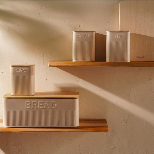 Хлебница SL Home «Сан-Лоренцо», металлическая, с бамбуковой крышкой, 33×18×13 см, розовая