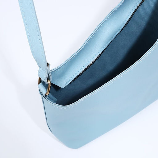 Сумка кросс-боди на молнии, цвет голубой - Simaland фото 9