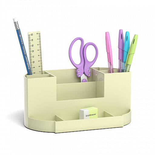 Цена за 1 шт. Набор настольный пластиковый ErichKrause® Victoria, Pastel, желтый