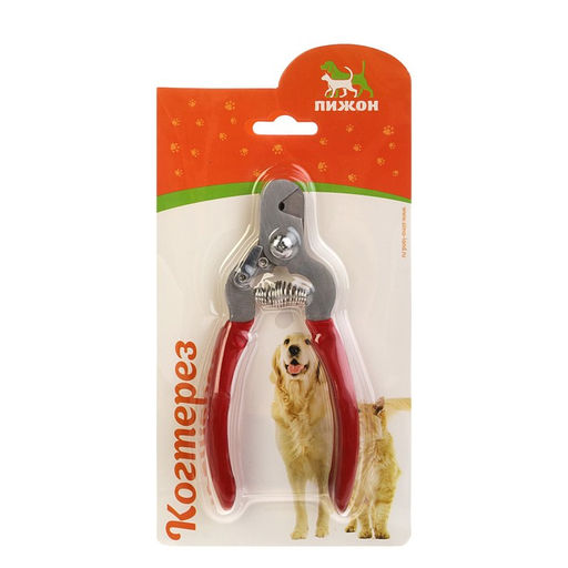 Когтерез-секатор с объемными прорезиненными ручками, отверстие 13 мм, красный - Пижон фото 5