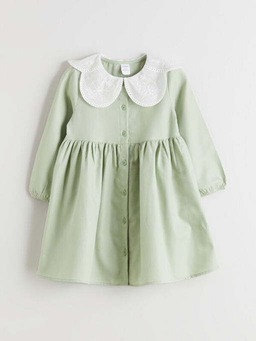 Bebe Yaka K?z Bebek Elbise