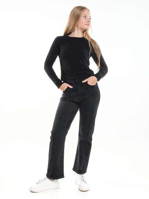 Лонгслив трикотажный для девочки 22-7700 белый - Mini maxi фото 14