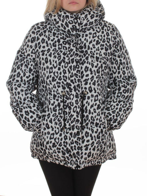 SJ 2251 WHITE/LEOPARD Куртка зимняя женская (200 гр. холлофайбер) - Fashion фото 2