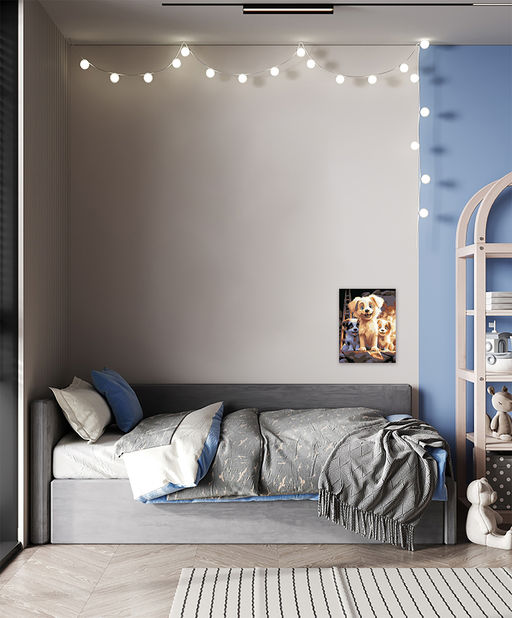 ФРЕЯ PNB/PM-325 Набор для раскрашивания по номерам 40 х 30 см Радостные щенки  фото 6