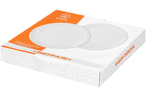 Набор тарелок 2 пр. 26,5*26,5*2,2 см Витраж - Elan gallery фото 7