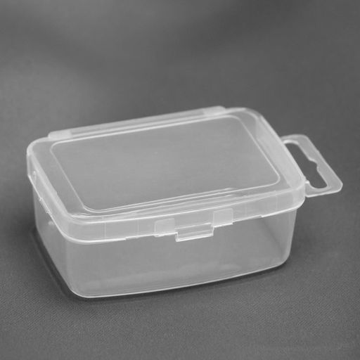 Цена за 2 шт. Контейнер для хранения мелочей, с подвесом, 7,5 × 5,3 × 3 см, цвет прозрачный