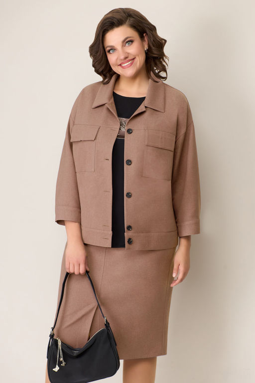 Костюм VOLNA 1309-Р бежевый  фото 3