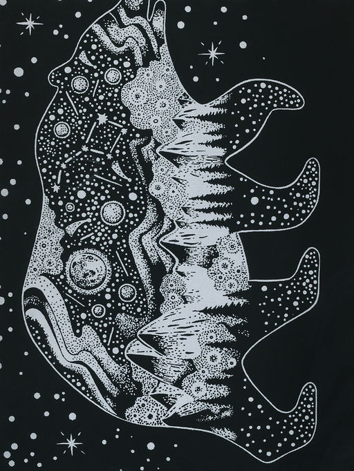 Hobbius GHPS-04 Набор для творчества Гравюра-блокнот 10 x 14 см Космические животные  фото 8