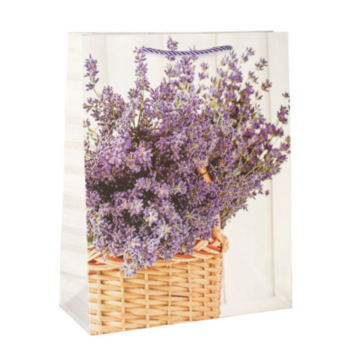 Цена за 12 шт. Пакет подарочный 18х24х8,5 Лаванда / 5292-S /уп 12/720/ - Галеонтрейд фото 2