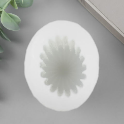 Молд силикононовый «Цилиндр. Полоски вертикальные» 5,5 х 5,5 х 12,3 см