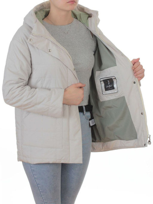 9607 MILK Куртка стеганная демисезонная женская (100 гр. холлофайбер) - Fashion фото 7