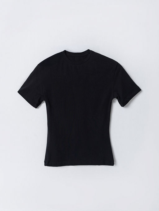 Джемпер женский черный прилегающего силуэта - Mark formelle фото 4