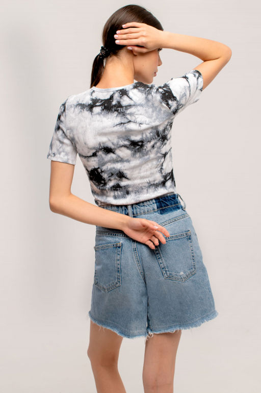 Арт.3203/3 Футболка женская 42-48 (4 шт) Цвет:серый,белый - Калинка фото 2