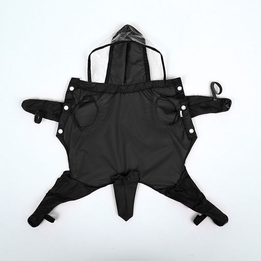 Комбинезон для собак, демисезонный с чехлами на лапы, размер L (ДС 45, Ог 37), чёрный - Simaland фото 4