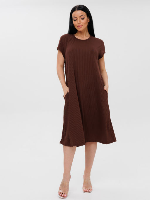 874 ПЛАТЬЕ (Коричневый) - А-дина фото 2