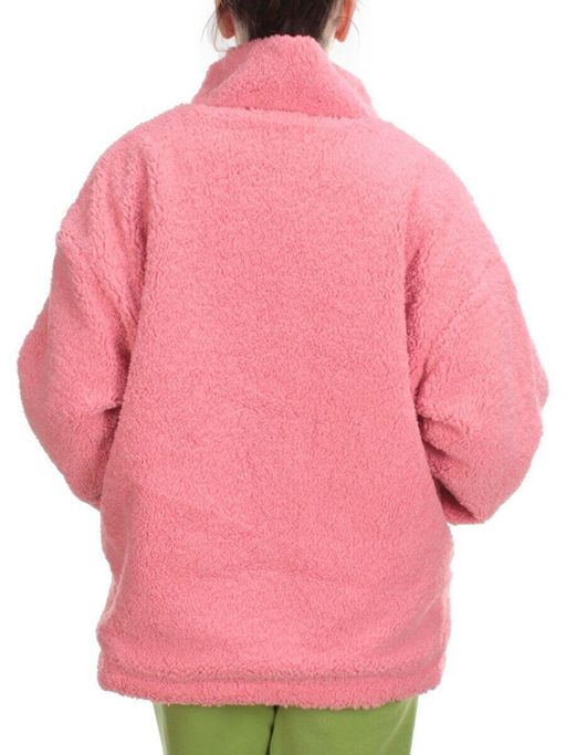 2568 PINK Кофта плюшевая женская Тедди на синтепоне (50 гр. синтепон) - Fashion фото 6